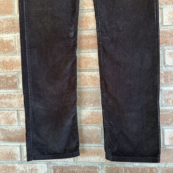 NWT Levi’s Straight Corduroy Jeans Pants Size 27 x 30 Black - Picture 2 of 9